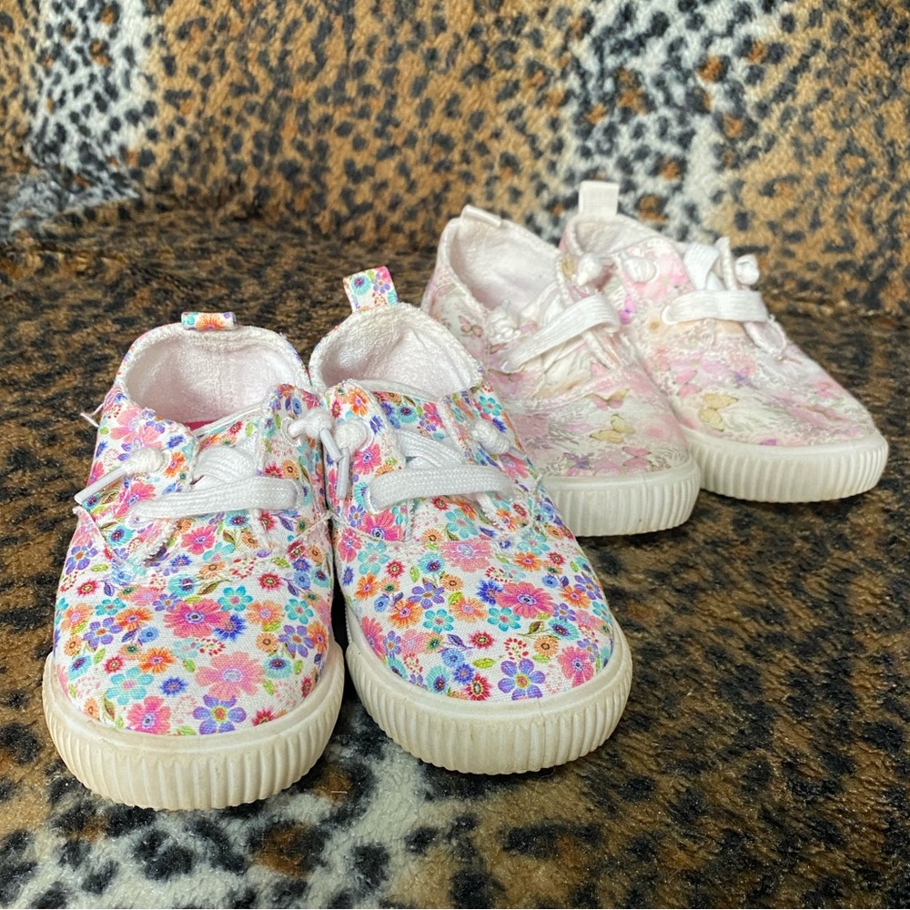 Two Sweet Pairs of girls Blowfish Sneakers toddler 8/9